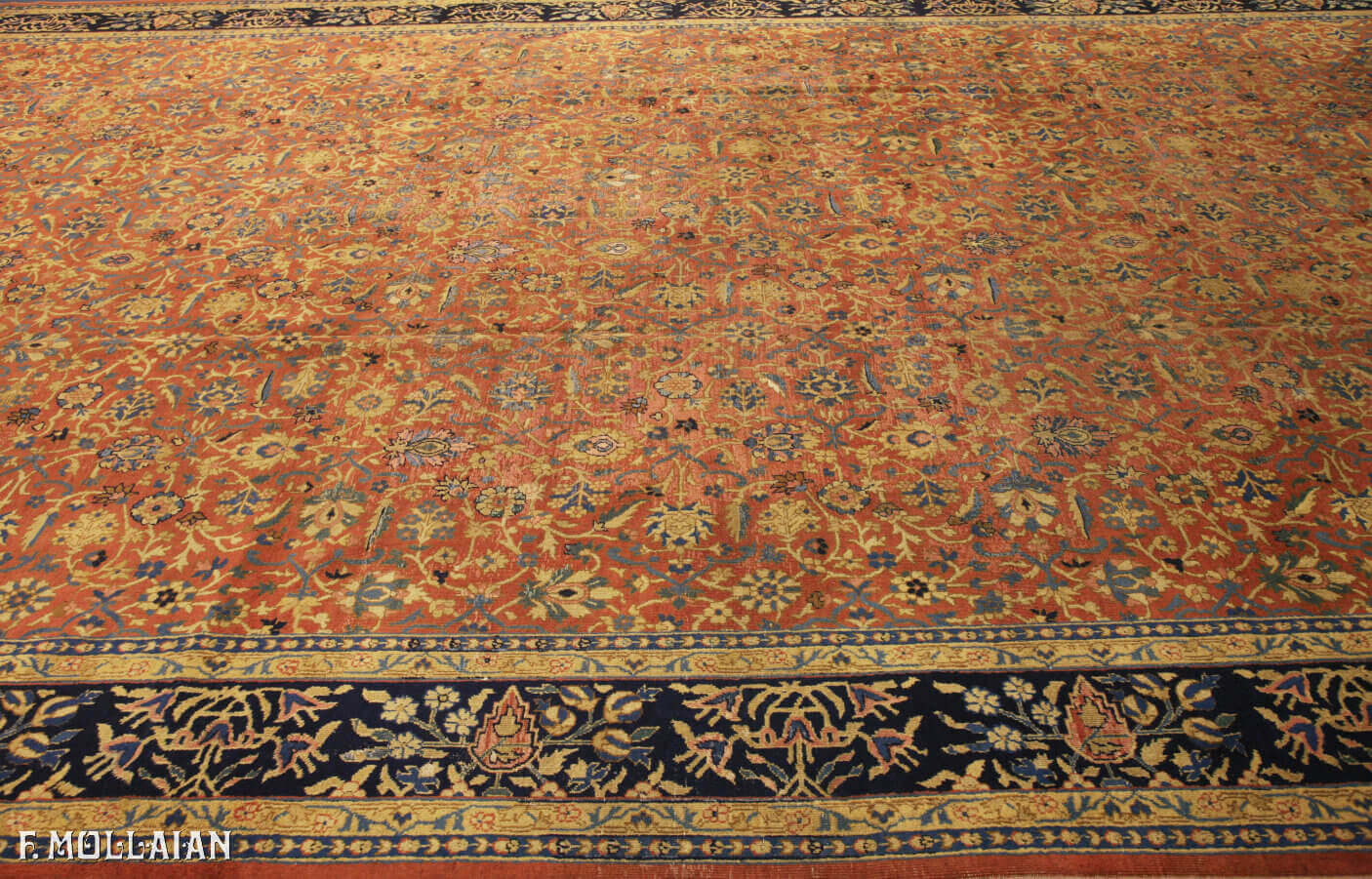 Tappeto Molto Grande Persiano Antico Tabriz n°:85607770